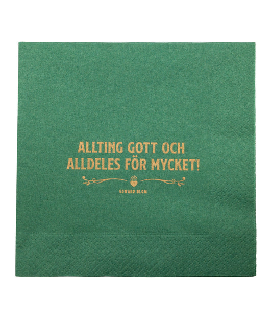 Mörk grön, Servett, 20 pack, 33x33 cm