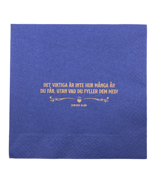 Mörk blå, Servett, 20 pack, 33x33 cm